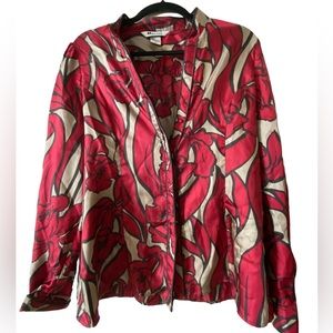 Nygard 100% Silk Floral Blouse